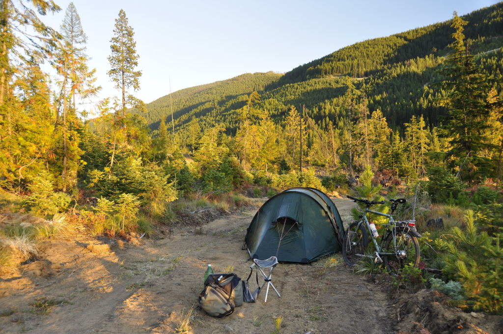 Camping oberhalb von Mullan